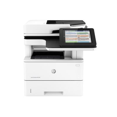 МФУ HP LaserJet Enterprise MFP M527f A4, лазерный, принтер + сканер + копир + факс, ЖК 8.0, бело-черный (USB2.0, LAN)