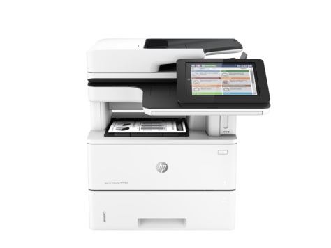МФУ HP LaserJet Enterprise MFP M527f A4, лазерный, принтер + сканер + копир + факс, ЖК 8.0, бело-черный (USB2.0, LAN)