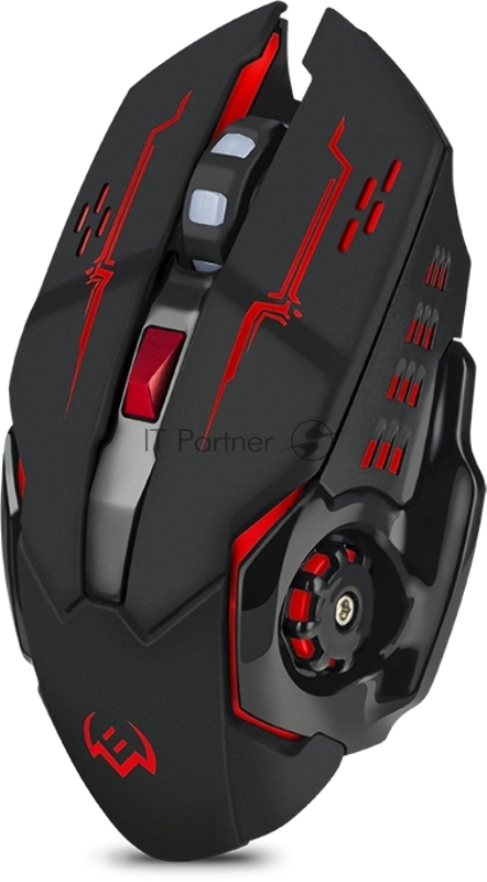 Мышь SVEN RX-G930W / USB / WIRELESS / 800-2400DPI/ подсветка/ кнопки 5+1/ встроенный аккум. / OPTICAL / BLACK