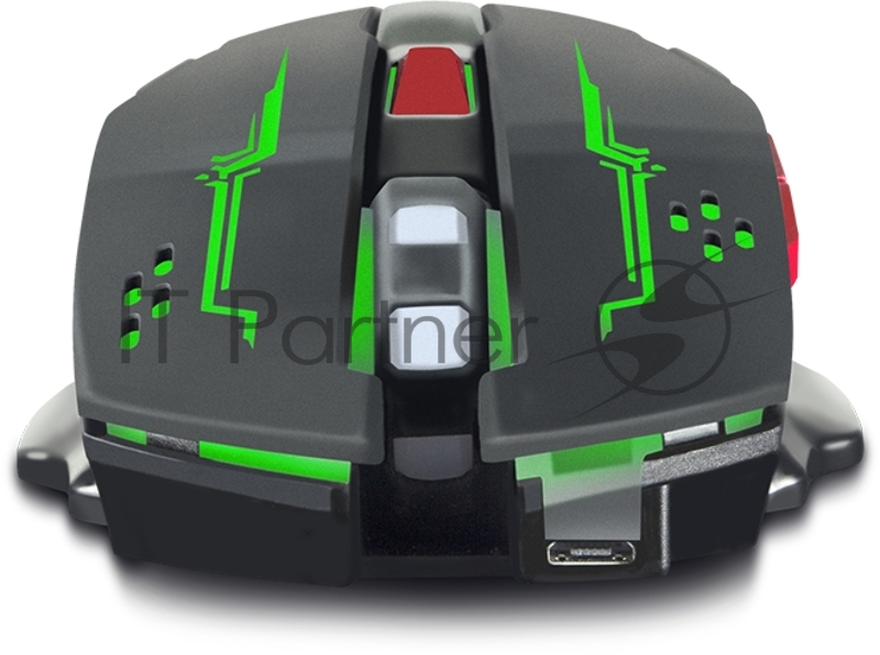 Мышь SVEN RX-G930W / USB / WIRELESS / 800-2400DPI/ подсветка/ кнопки 5+1/ встроенный аккум. / OPTICAL / BLACK