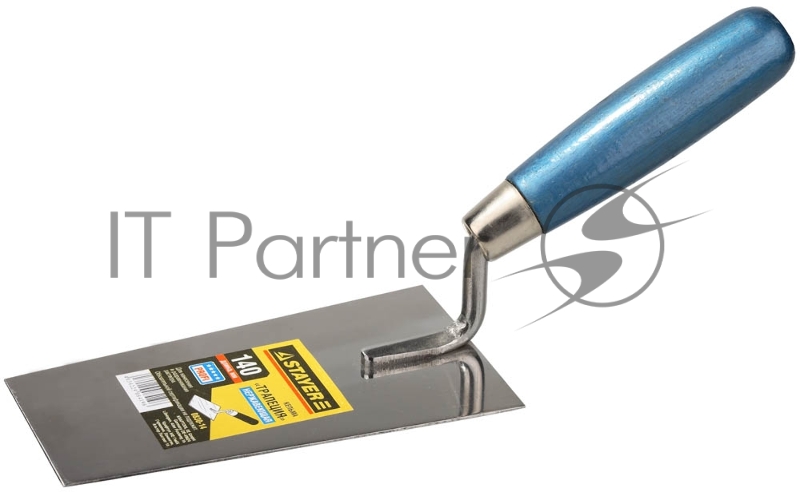 Кельма STAYER PROFI, трапеция, нержавеющее полотно, деревянная рукоятка, 140мм