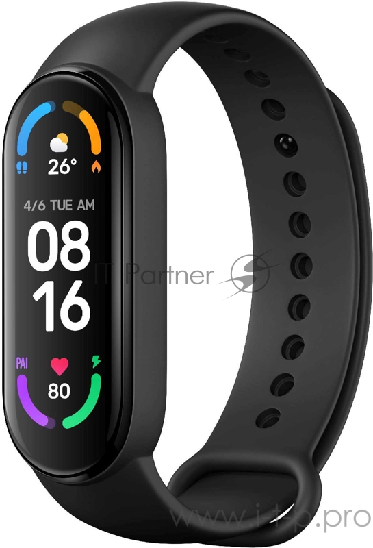 Фитнес-трекер Xiaomi Mi Band 6 XMSH15HM AMOLED корп.:черный рем.:черный (BHR4951GL)