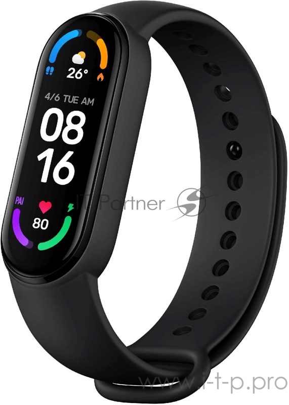 Фитнес-трекер Xiaomi Mi Band 6 XMSH15HM AMOLED корп.:черный рем.:черный (BHR4951GL)