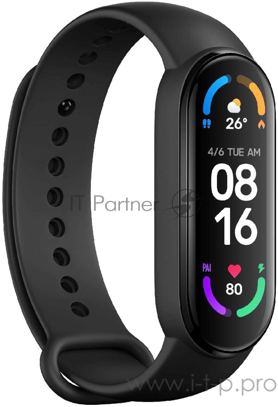 Фитнес-трекер Xiaomi Mi Band 6 XMSH15HM AMOLED корп.:черный рем.:черный (BHR4951GL)