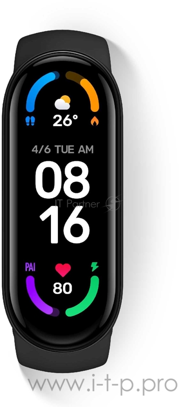 Фитнес-трекер Xiaomi Mi Band 6 XMSH15HM AMOLED корп.:черный рем.:черный (BHR4951GL)