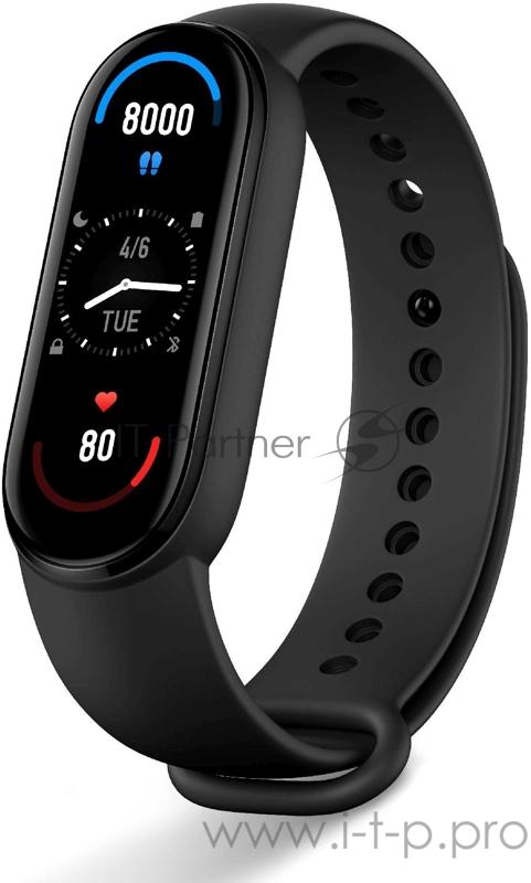 Фитнес-трекер Xiaomi Mi Band 6 XMSH15HM AMOLED корп.:черный рем.:черный (BHR4951GL)