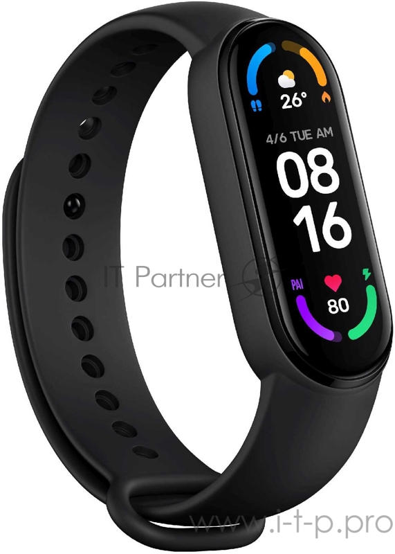 Фитнес-трекер Xiaomi Mi Band 6 XMSH15HM AMOLED корп.:черный рем.:черный (BHR4951GL)