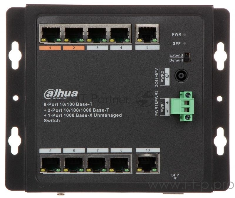 Коммутатор Dahua DH-PFS3111-8ET-96-F неуправляемый