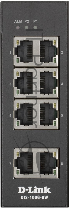 Коммутатор D-Link DIS-100G-8W/A1A 8G неуправляемый