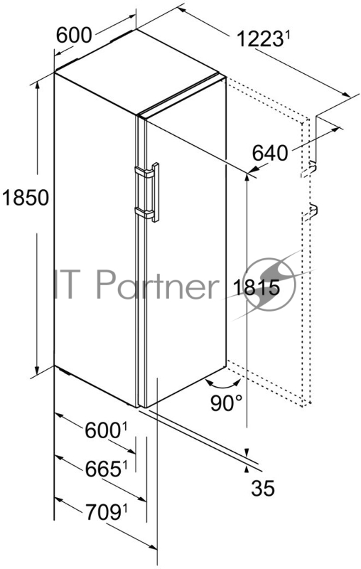 Морозильная камера Liebherr SGNes 4375 нержавеющая сталь