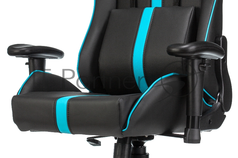 Кресло игровое A4Tech X7 GG-1200 черный/голубой искусственная кожа крестовина пластик