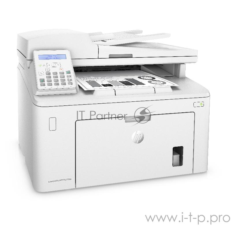 МФУ HP LaserJet Pro MFP M227fdn A4, лазерный, принтер + сканер + копир + факс, ЖК, белый (USB2.0, LAN)