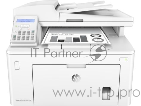 МФУ HP LaserJet Pro MFP M227fdn A4, лазерный, принтер + сканер + копир + факс, ЖК, белый (USB2.0, LAN)