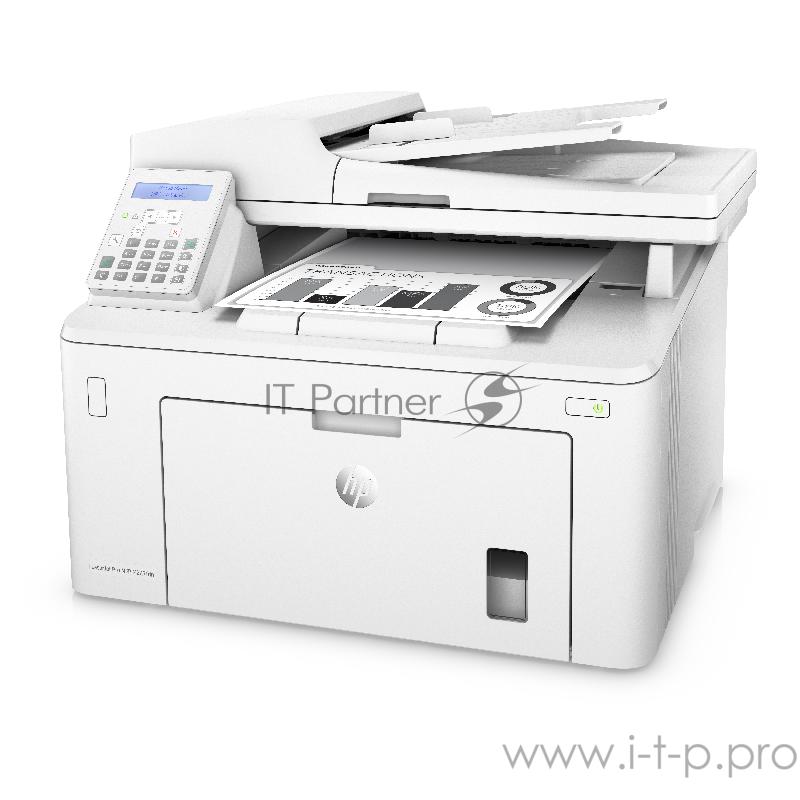 МФУ HP LaserJet Pro MFP M227fdn A4, лазерный, принтер + сканер + копир + факс, ЖК, белый (USB2.0, LAN)