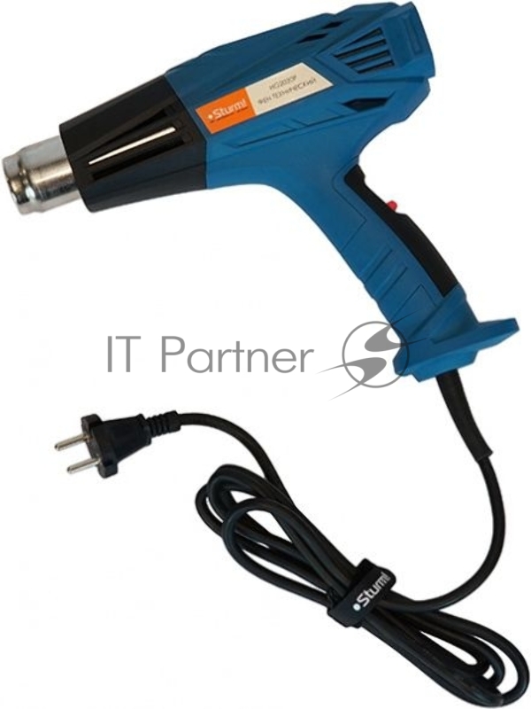 Фен технический, 2000 Вт, 450/600C, 250/500л/мин, 4 насадки Sturm HG2020P