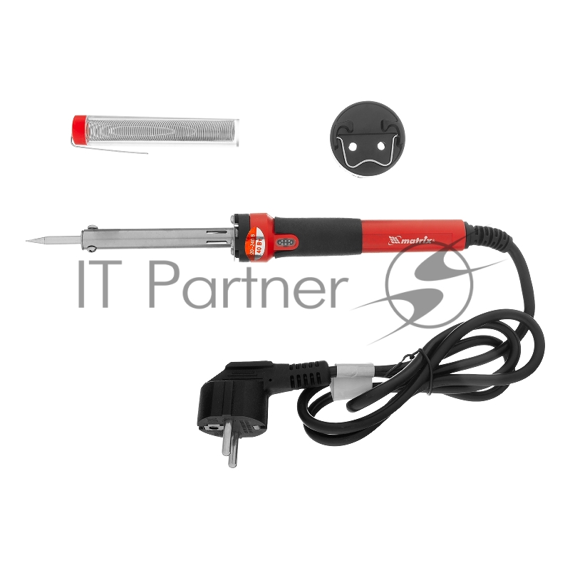 Паяльник MATRIX, пл.ABS, класс защиты 1, индикатор,медный наконеч. с долговеч. покрытием,220В,40W// MATRIX 913044