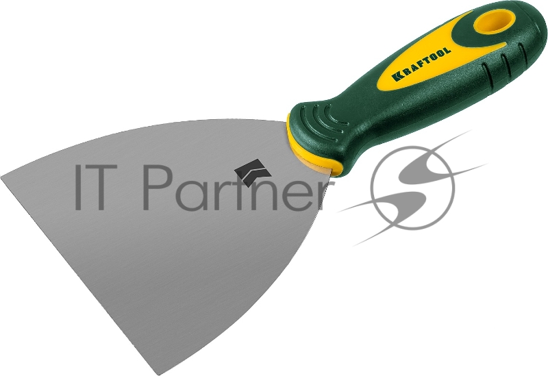 Шпательная лопатка KRAFTOOL с 2-компонент ручк, профилиров нержав полотно, 125мм