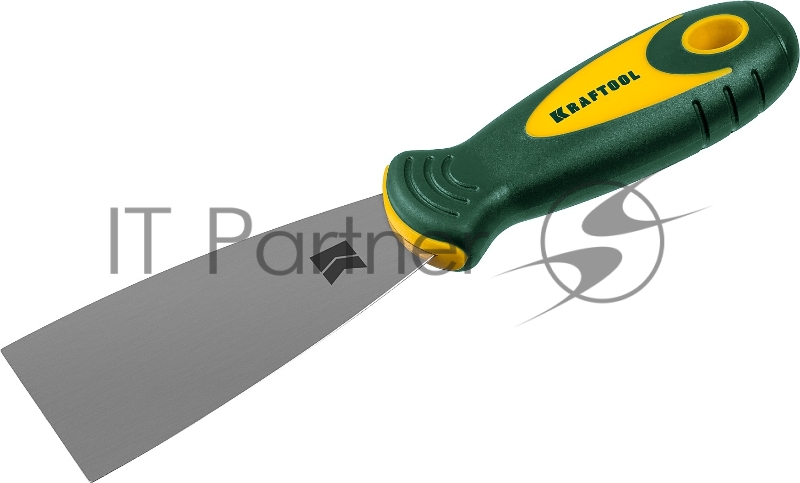 Шпательная лопатка KRAFTOOL с 2-компонент ручк, профилиров нержав полотно, 50мм