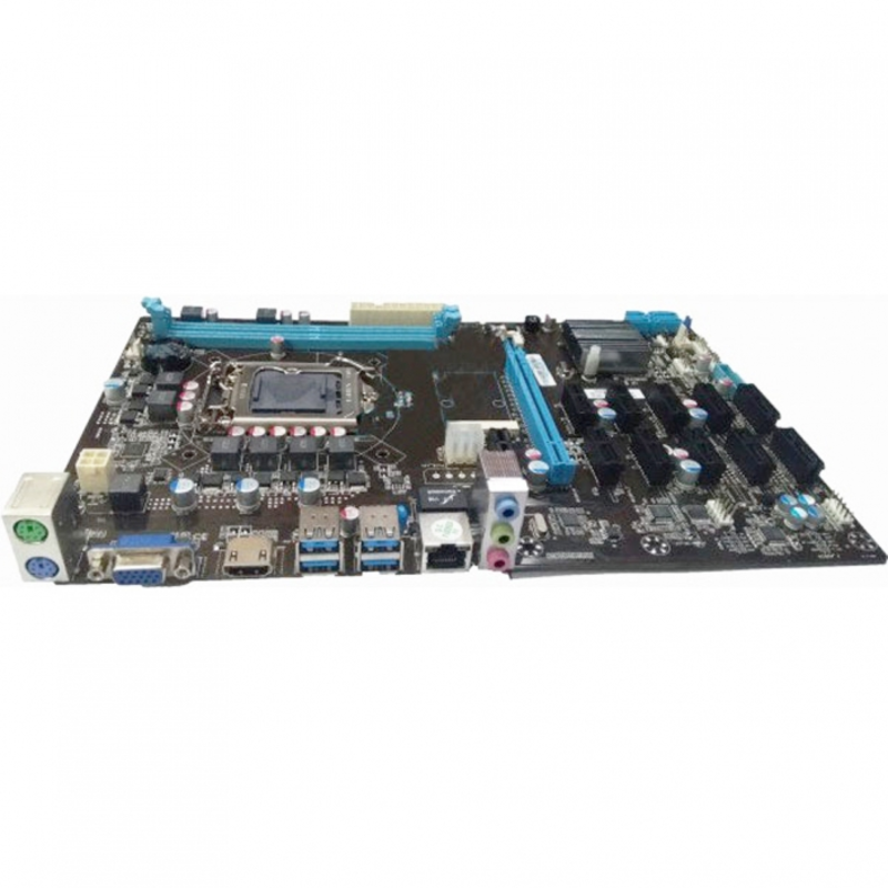 Материнская плата для майнинга Esonic/iTZR B250-BTC-Gladiator(s), 1xPCI-Ex16, 10xPCI-Ex1, RTL