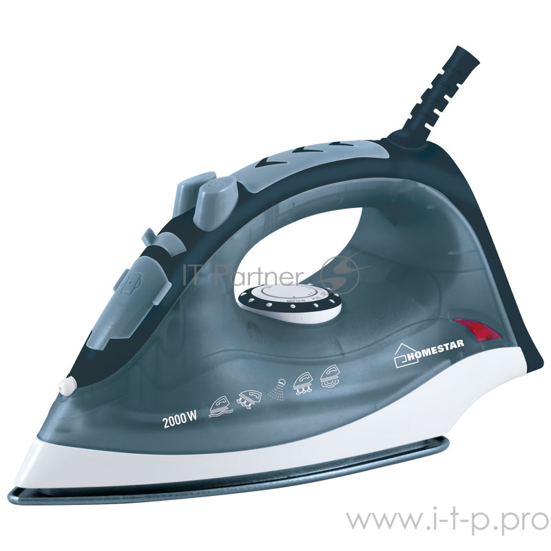 Утюг Homestar HS-4003 серо-голубой, 2000 Вт, керам.подошва (в уп. 10 шт)