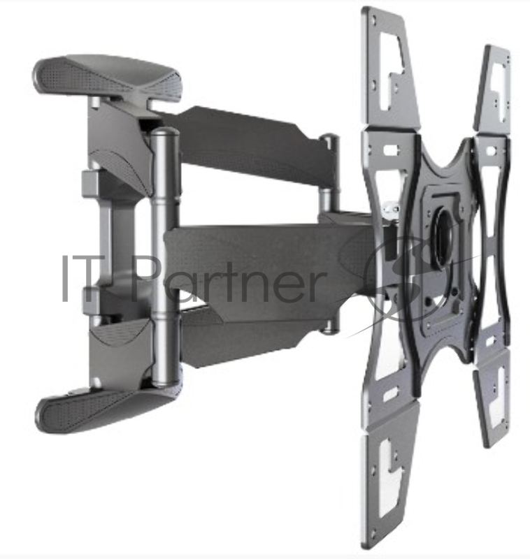 Кронштейн ONKRON Кронштейн ONKRON/ 32-60 макс 400*400, наклон -5°/+8° поворот ±140° Макс нагрузка 45,5кг, от стены 49-491мм, черный