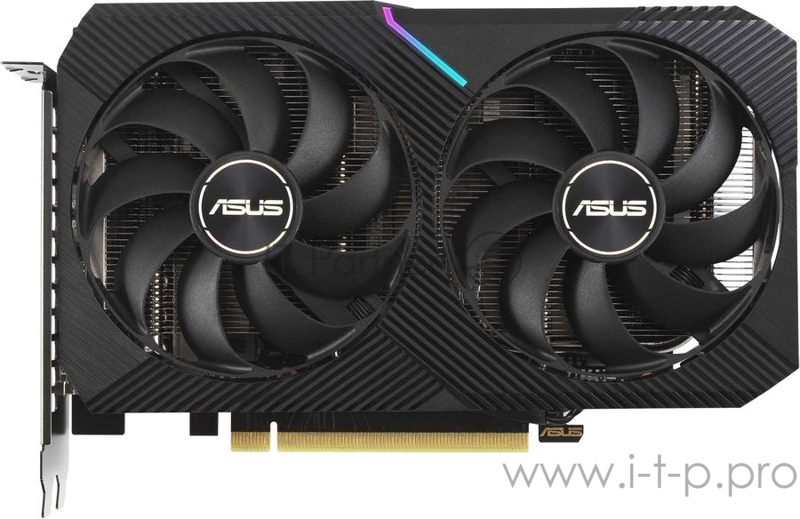 Видеокарта Asus PCI-E 4.0 DUAL-RTX3060-O12G-V2 LHR NVIDIA GeForce RTX 3060 12288Mb 192 GDDR6 1837/15000/HDMIx1/DPx3/HDCP Ret