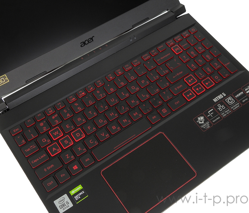 Ноутбук Acer Aspire AN515-55-547E 15.6 FHD, Intel Core i5-10300H, 8Gb, 512Gb SSD, noODD, Nvidia GTX1650Ti 4GB DDR6, wo