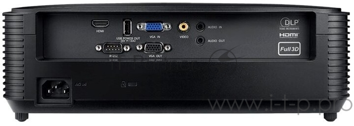 Проектор Optoma X400LVe (DLP, XGA 1024x768, 4000Lm, 25000:1, HDMI, 1x10W speaker, 3D Ready, lamp 15000hrs, Black,3.05kg)