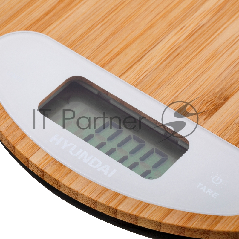 Весы кухонные электронные Hyundai HYS-KB421 макс.вес:5кг бамбук
