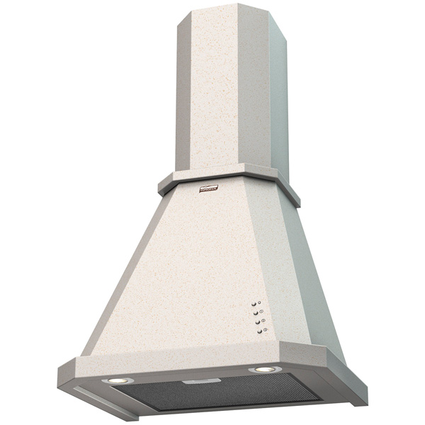 Вытяжка каминная Krona NEYA 600 cлоновая кость, управление: кнопочное (1 мотор)