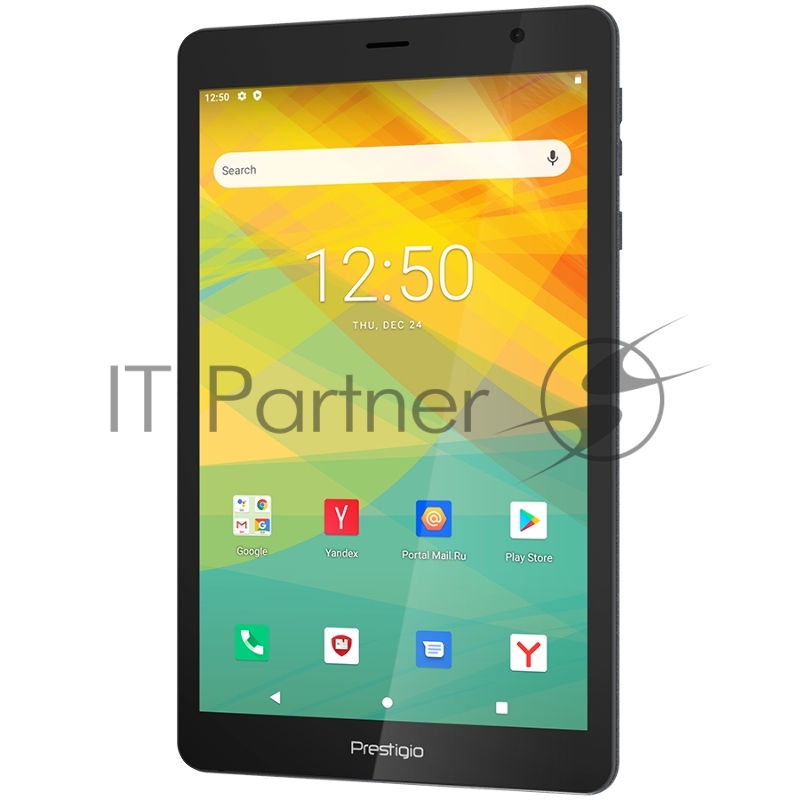 Планшет Prestigio Node A8, 8 (800*1280) IPS, Android 10 (Go edition), up to 1.3GHz Quad Core Spreadtrum SC7731e CPU, 1GB + 32GB, BT 4.2 Low energy, WiFi 802.11 b/g/n, 0.3MP front cam + 2.0MP rear cam, Micro USB, microSD card slot, Single SIM, have ca