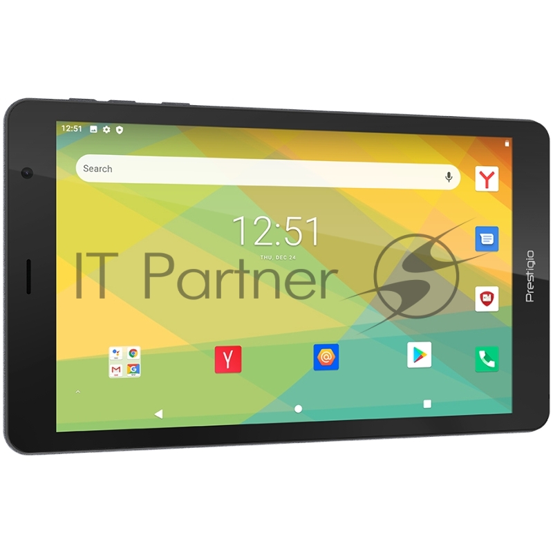 Планшет Prestigio Node A8, 8 (800*1280) IPS, Android 10 (Go edition), up to 1.3GHz Quad Core Spreadtrum SC7731e CPU, 1GB + 32GB, BT 4.2 Low energy, WiFi 802.11 b/g/n, 0.3MP front cam + 2.0MP rear cam, Micro USB, microSD card slot, Single SIM, have ca