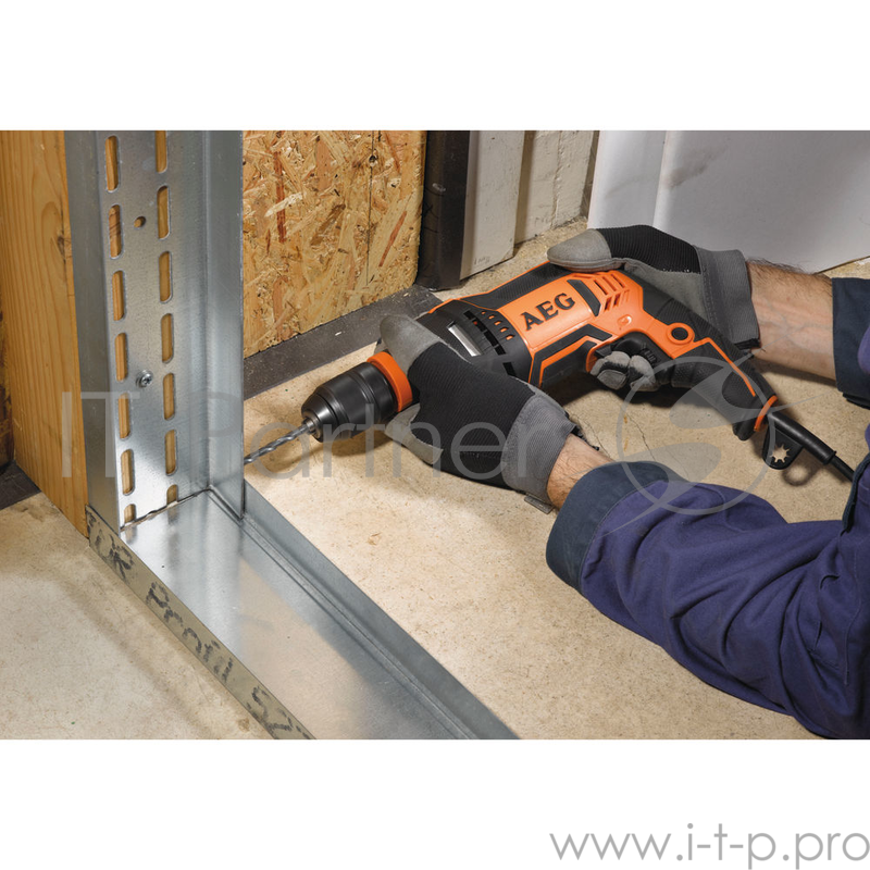 Дрель AEG BE 750 R 750Вт БЗП 13мм 0-3000об/мин сумка 1.8кг