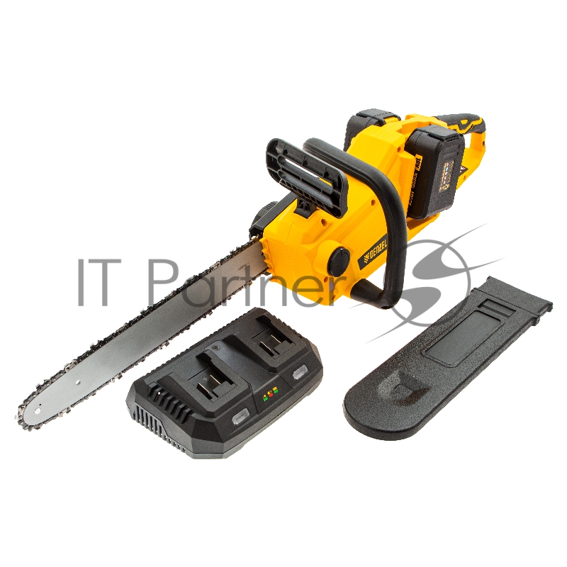 Цепная пила аккумуляторная бесщет. DENZEL RCS400-36, Li-ion, 36 В, 4 Ач, шина 400 мм/ 58610