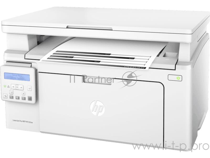 МФУ HP LaserJet Pro MFP M132nw A4, лазерный, принтер + сканер + копир, ЖК, белый (USB2.0, LAN, WiFi)