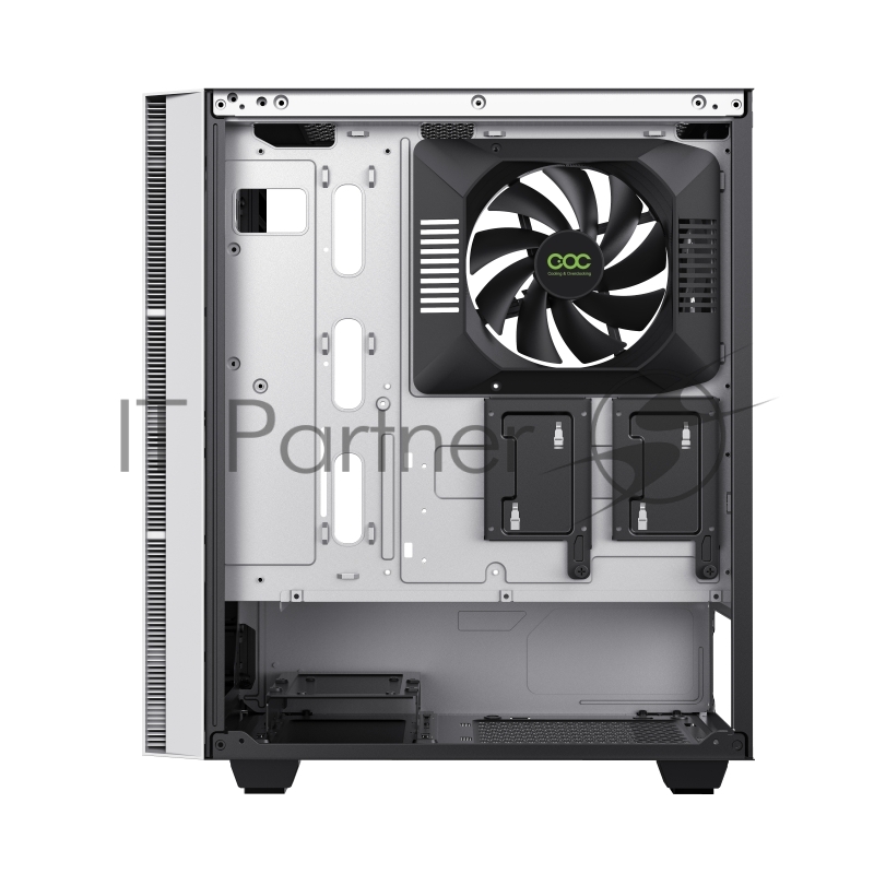 Корпус GameMax Brufen C3 WB без БП, MidiT, ATX, Бело-гол, Зак. стекл., USB 3.0, 1*120 1*140мм вент.