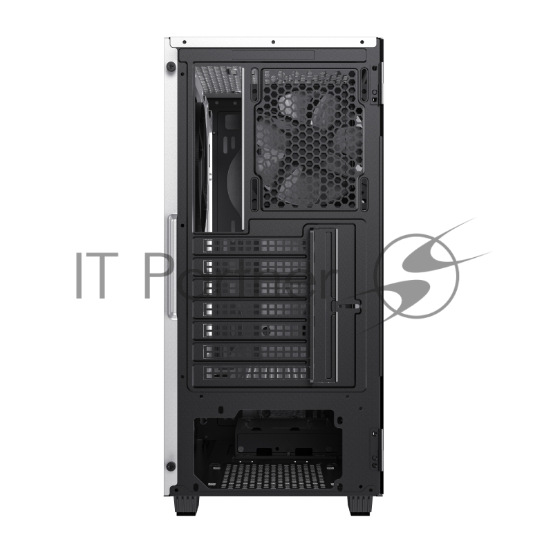 Корпус GameMax Brufen C3 WB без БП, MidiT, ATX, Бело-гол, Зак. стекл., USB 3.0, 1*120 1*140мм вент.