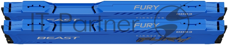 Модуль памяти Kingston DRAM 8GB 1600MHz DDR3 CL10 DIMM (Kit of 2) FURY Beast Blue EAN: 740617318180