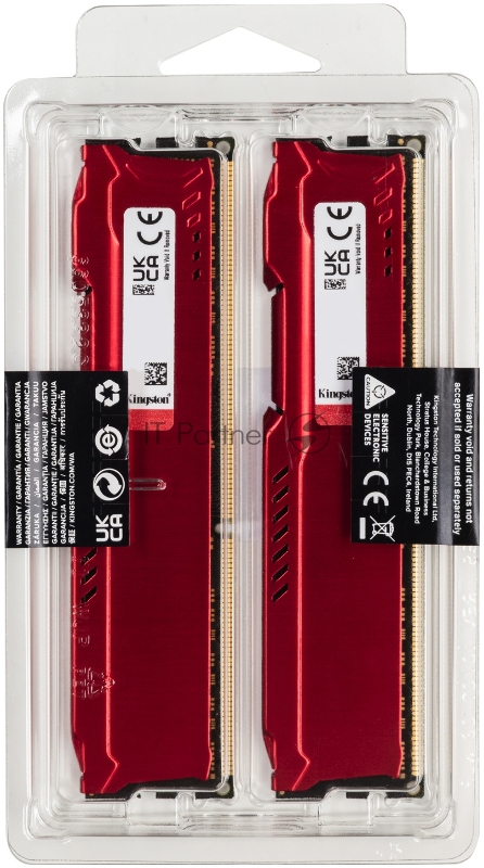 Модуль памяти Kingston DRAM 8GB 1600MHz DDR3 CL10 DIMM (Kit of 2) FURY Beast Red EAN: 740617318166