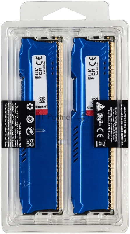 Модуль памяти Kingston DRAM 8GB 1866MHz DDR3 CL10 DIMM (Kit of 2) FURY Beast Blue EAN: 740617318050