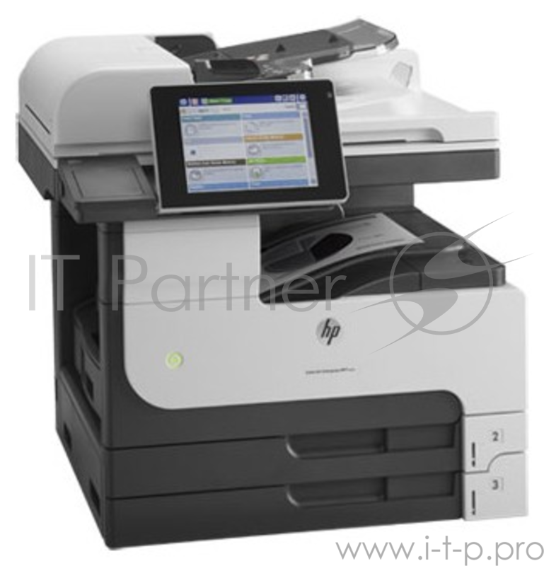 МФУ HP LaserJet Enterprise MFP M725dn A3, лазерный, принтер + сканер + копир, ЖК 8.0, бело-серый (USB2.0, LAN)