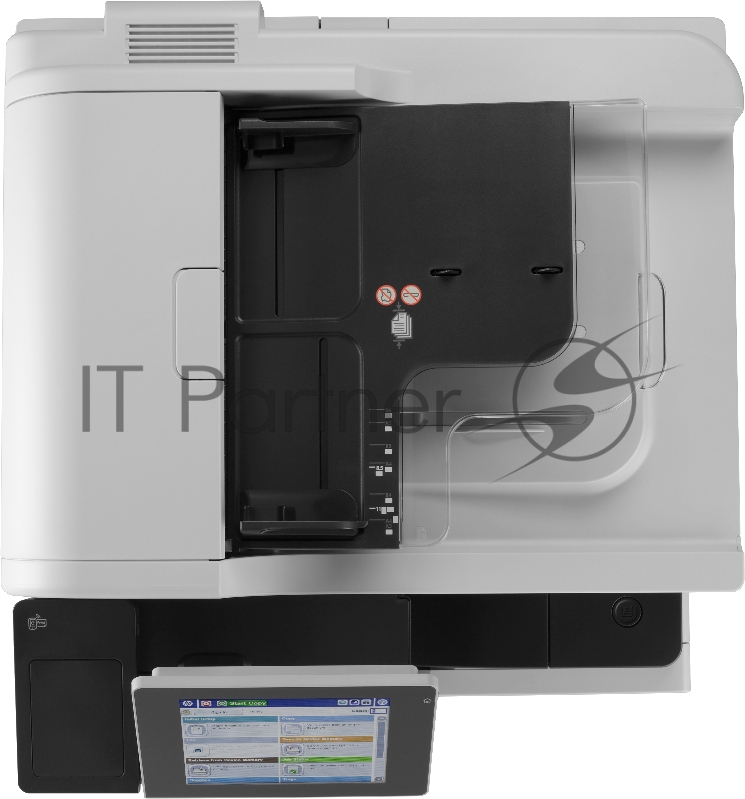 МФУ HP LaserJet Enterprise MFP M725dn A3, лазерный, принтер + сканер + копир, ЖК 8.0, бело-серый (USB2.0, LAN)