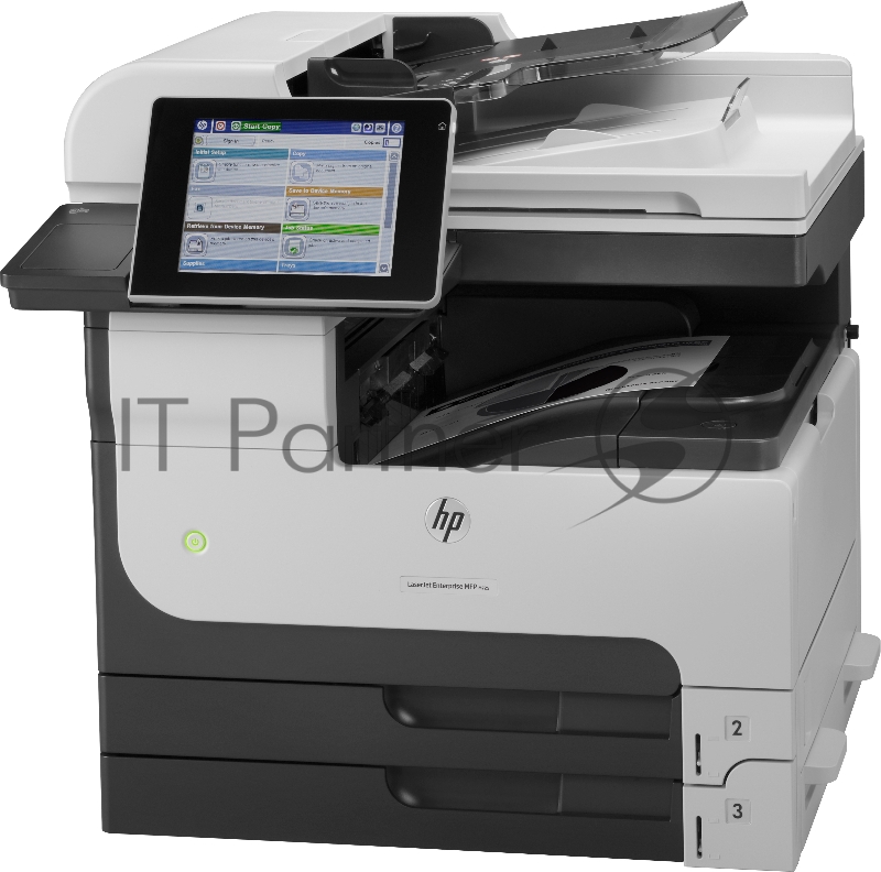 МФУ HP LaserJet Enterprise MFP M725dn A3, лазерный, принтер + сканер + копир, ЖК 8.0, бело-серый (USB2.0, LAN)