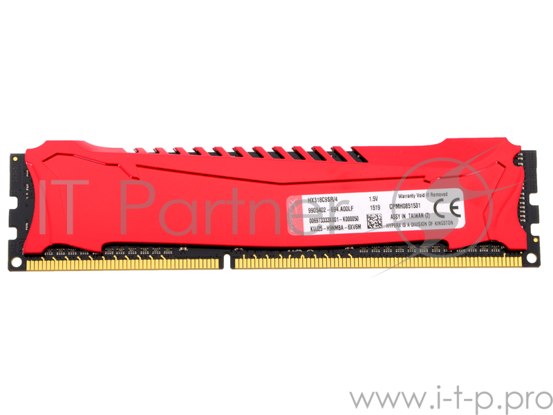 Модуль памяти Kingston DDR3 DIMM 4GB (PC3-15000) 1866MHz HX318C9SR/4 HyperX Savage Series CL9