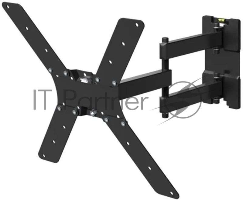 Кронштейн HOLDER LCDS-5566-B черный 32”-55” (81-140 см), Нагрузка 45 кг, Угол наклона – 20°+20°, Угол поворота - 350° , Расстояние от стены 70-540 мм