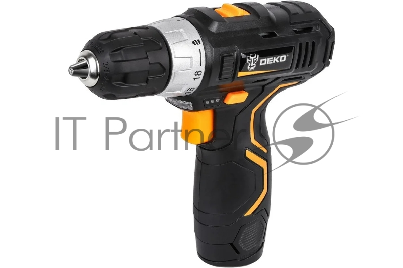 Аккумуляторная дрель 12В + набор 193 аксессуара в кейсе DEKO GCD12DU3 063-4138