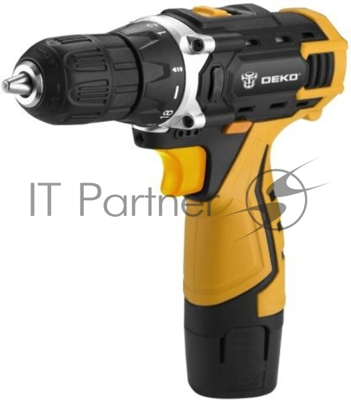 Аккумуляторная дрель-шуруповерт DEKO DKCD12FU-Li SET3 в кейсе + оснастка 13 шт, 2*1,5 А·ч063-4173