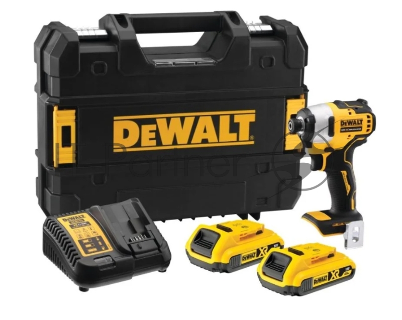 Бесщеточный ультракомпактный импульсный шуруповерт Dewalt 18.0 В XR DCF809D2T-QW