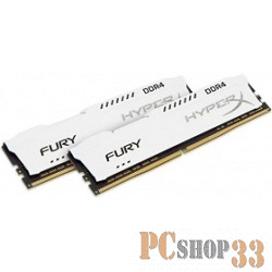 Модуль памяти Kingston DDR4 DIMM 32GB Kit 2x16Gb HX421C14FWK2/32 {PC4-17000, 2133MHz, CL14, HyperX Fury White}