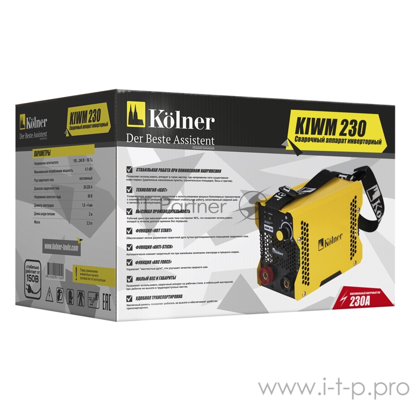 Сварочный аппарат инверторный Kolner KIWM 230